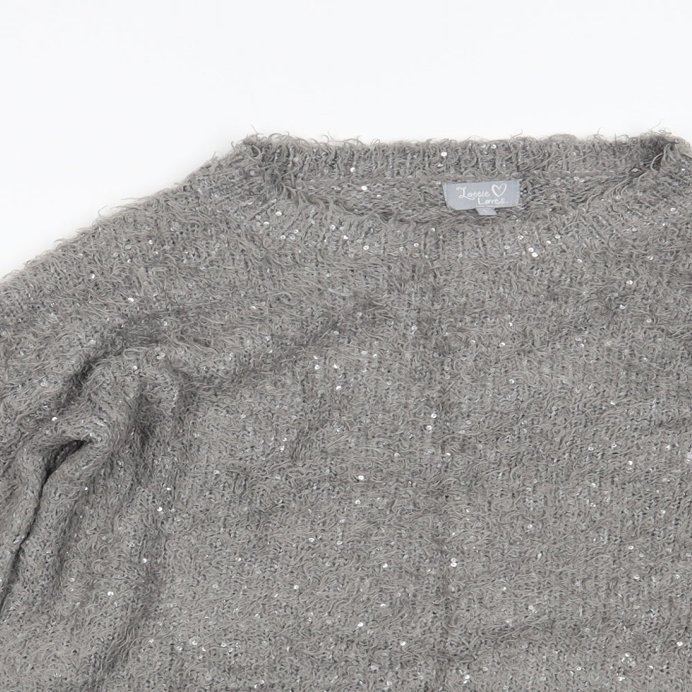 Lottie Loves Womens Grey   Pullover Jumper Size L