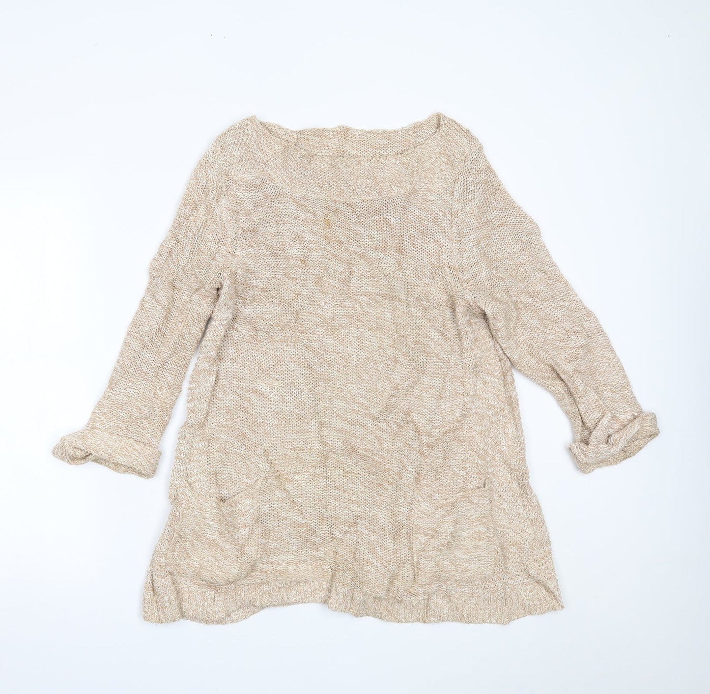 Wallis Womens Beige   Pullover Jumper Size M