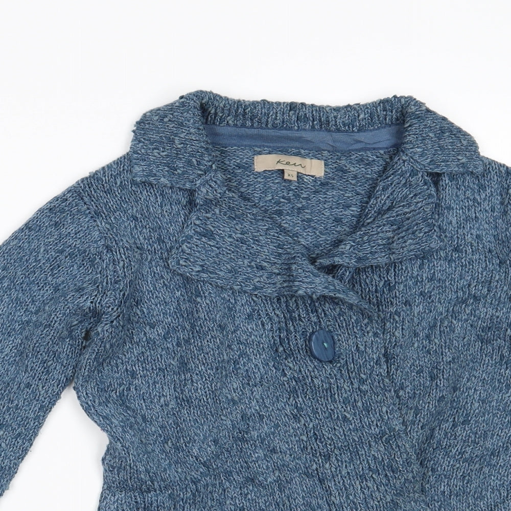 Ken Womens Blue   Cardigan Jumper Size XS