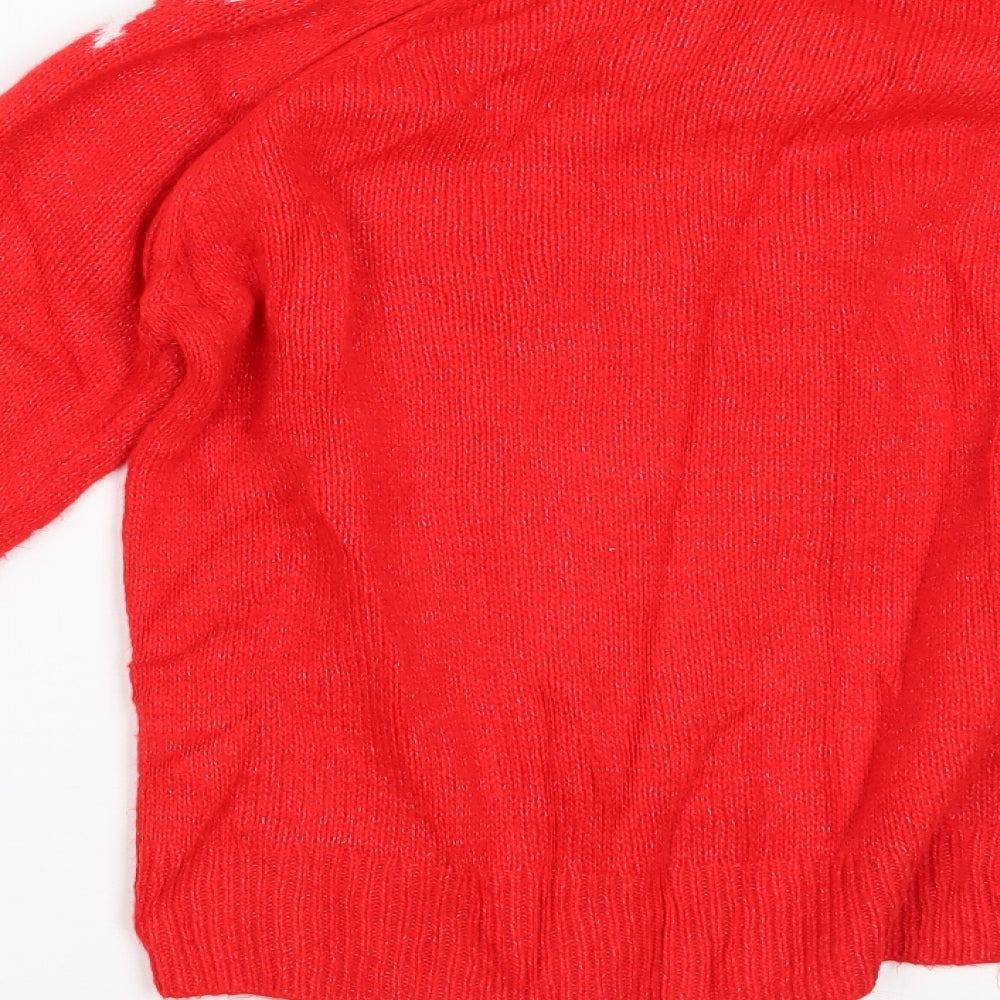 NEXT Womens Red   Pullover Jumper Size XS