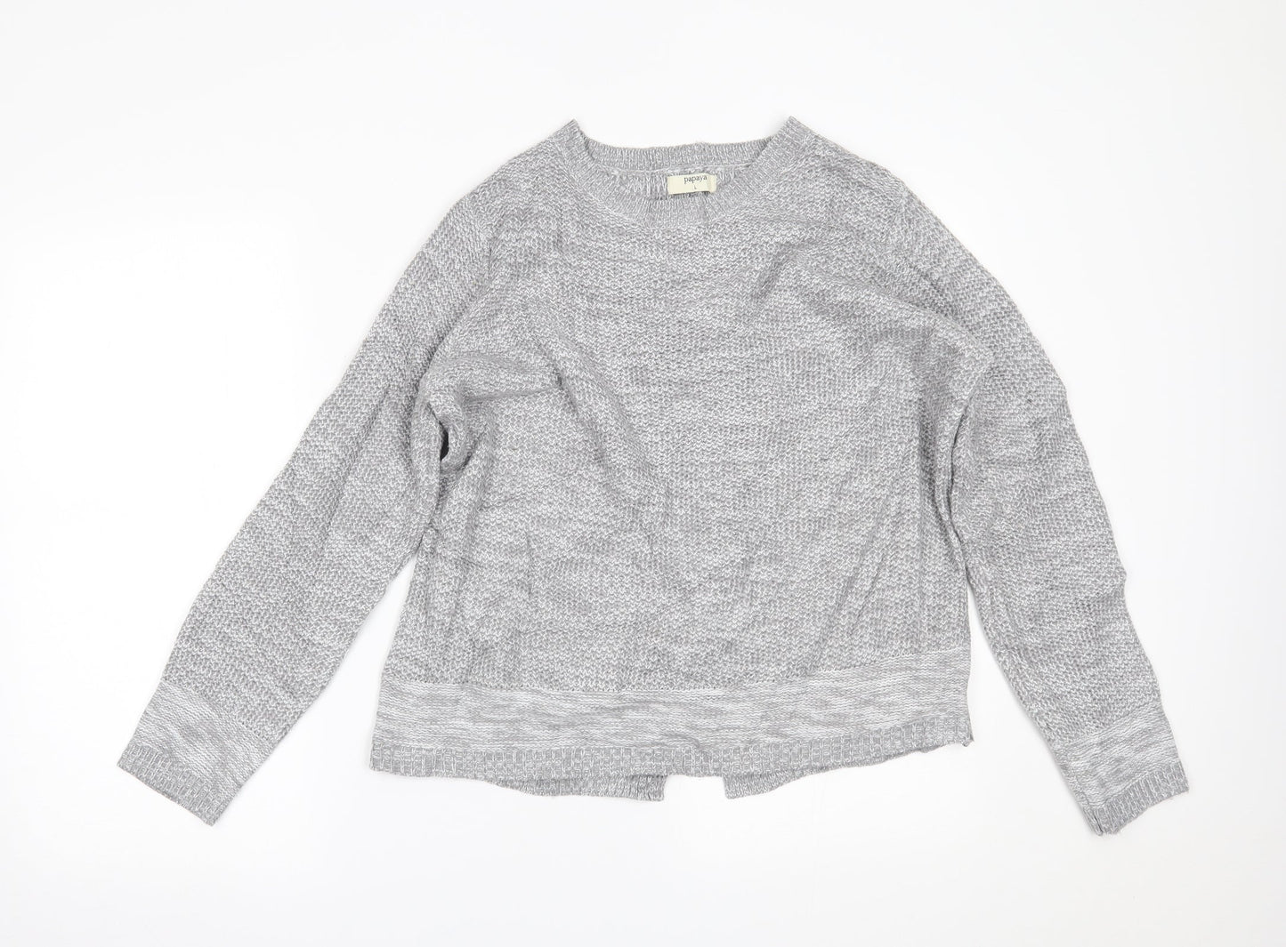 Papaya Womens Grey   Pullover Jumper Size L