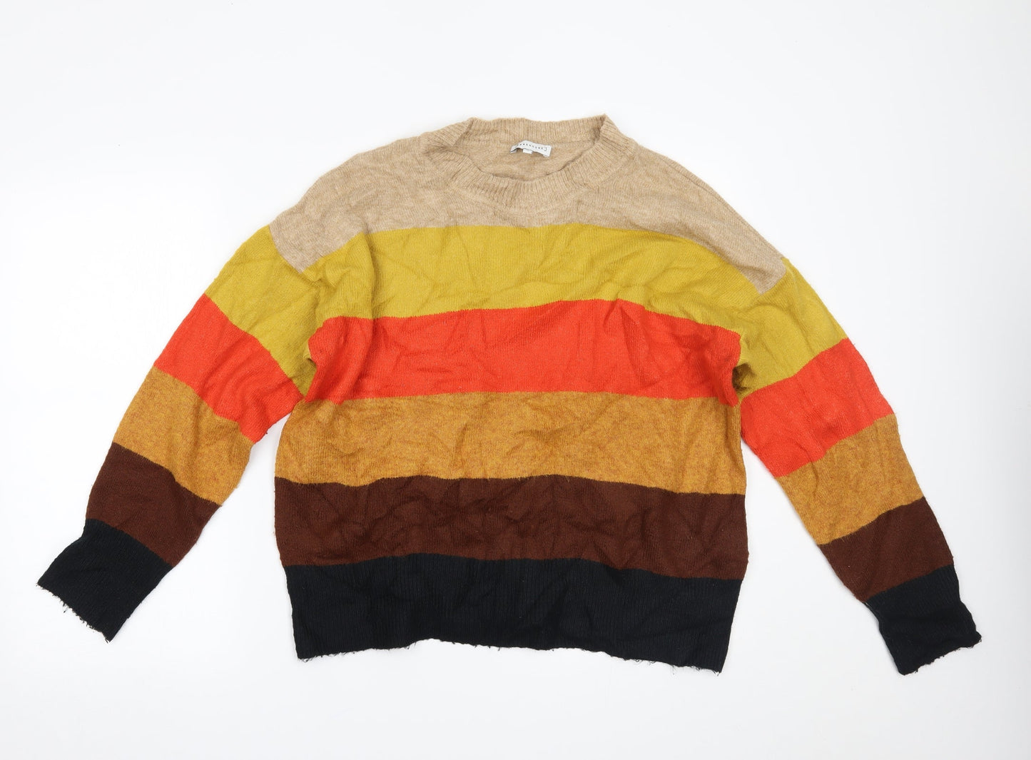 Warehouse Womens Multicoloured   Pullover Jumper Size 14