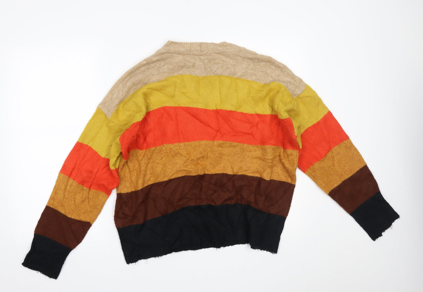 Warehouse Womens Multicoloured   Pullover Jumper Size 14