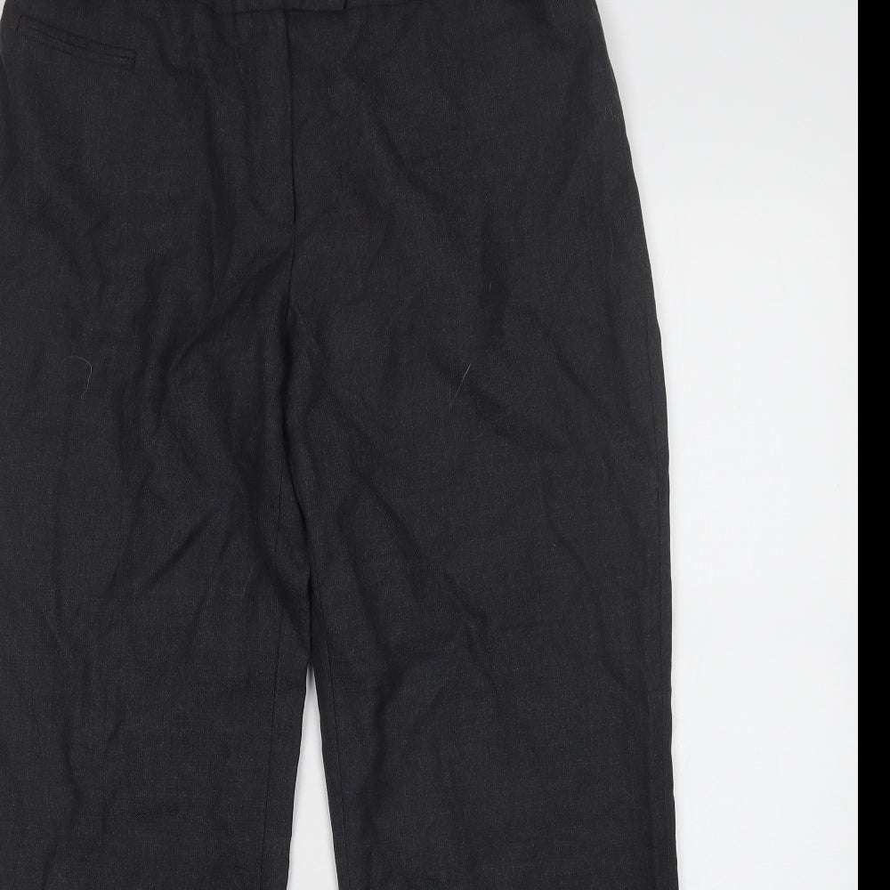 Elegance Womens Grey   Trousers  Size 12 L28 in