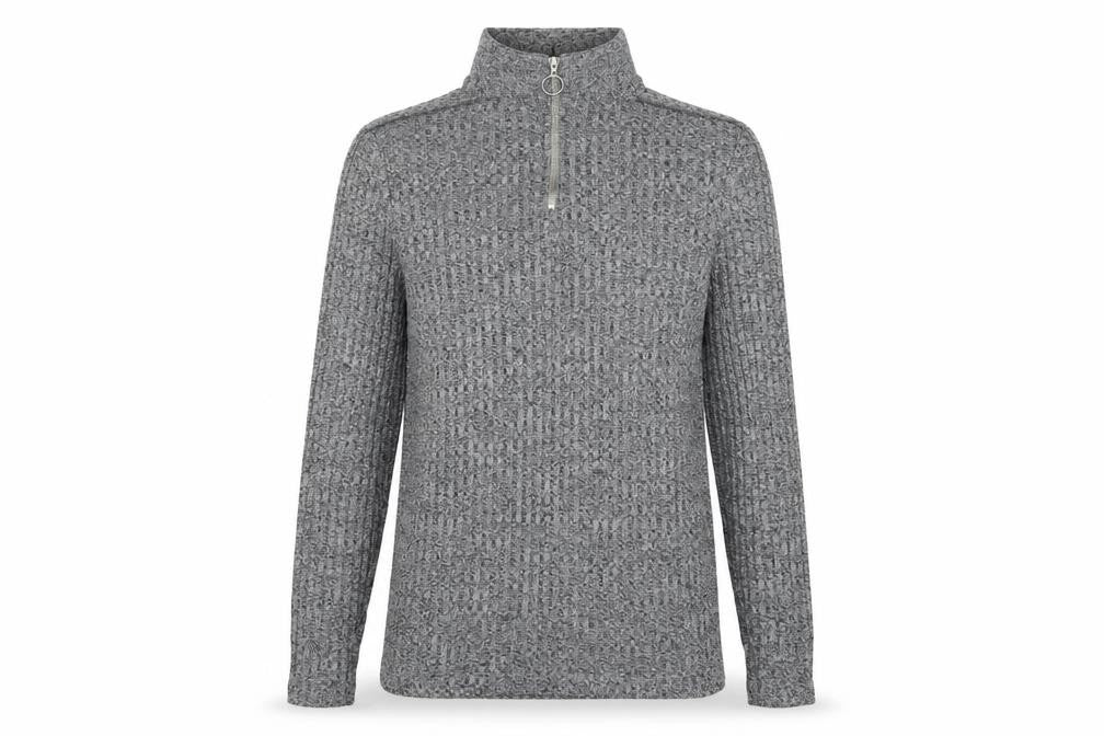 Front view of ASOS women’s grey pullover sweatshirt, size S