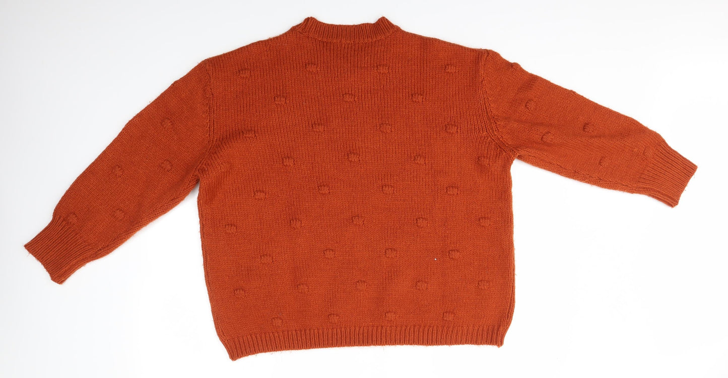 OVS Womens Orange   Pullover Jumper Size L