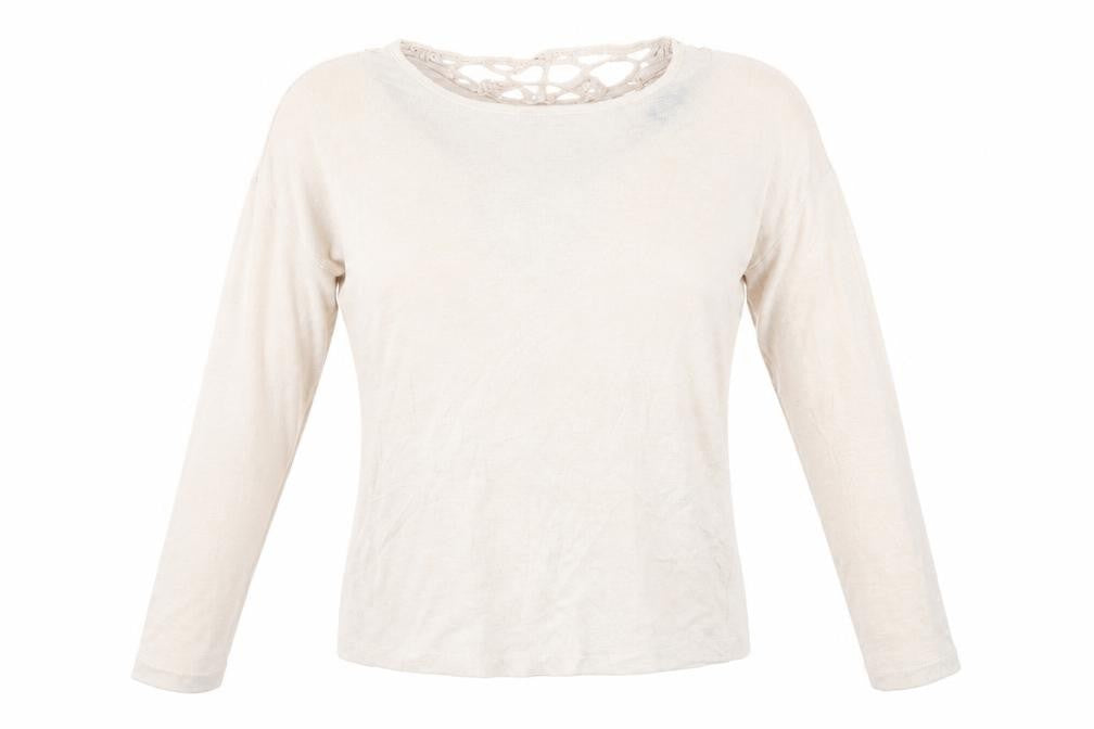 Front view of Atmosphere women’s beige jumper, size UK 14