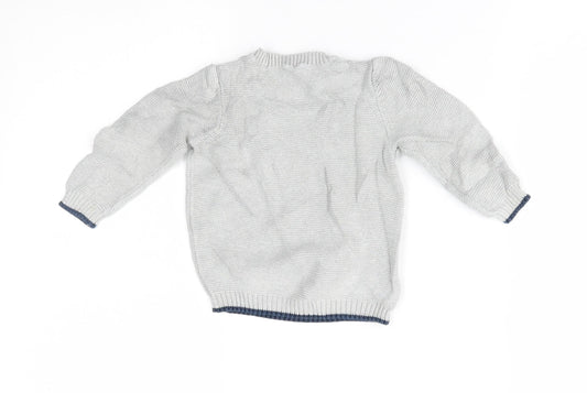 TU Baby Grey   Pullover Jumper Size 6-9 Months