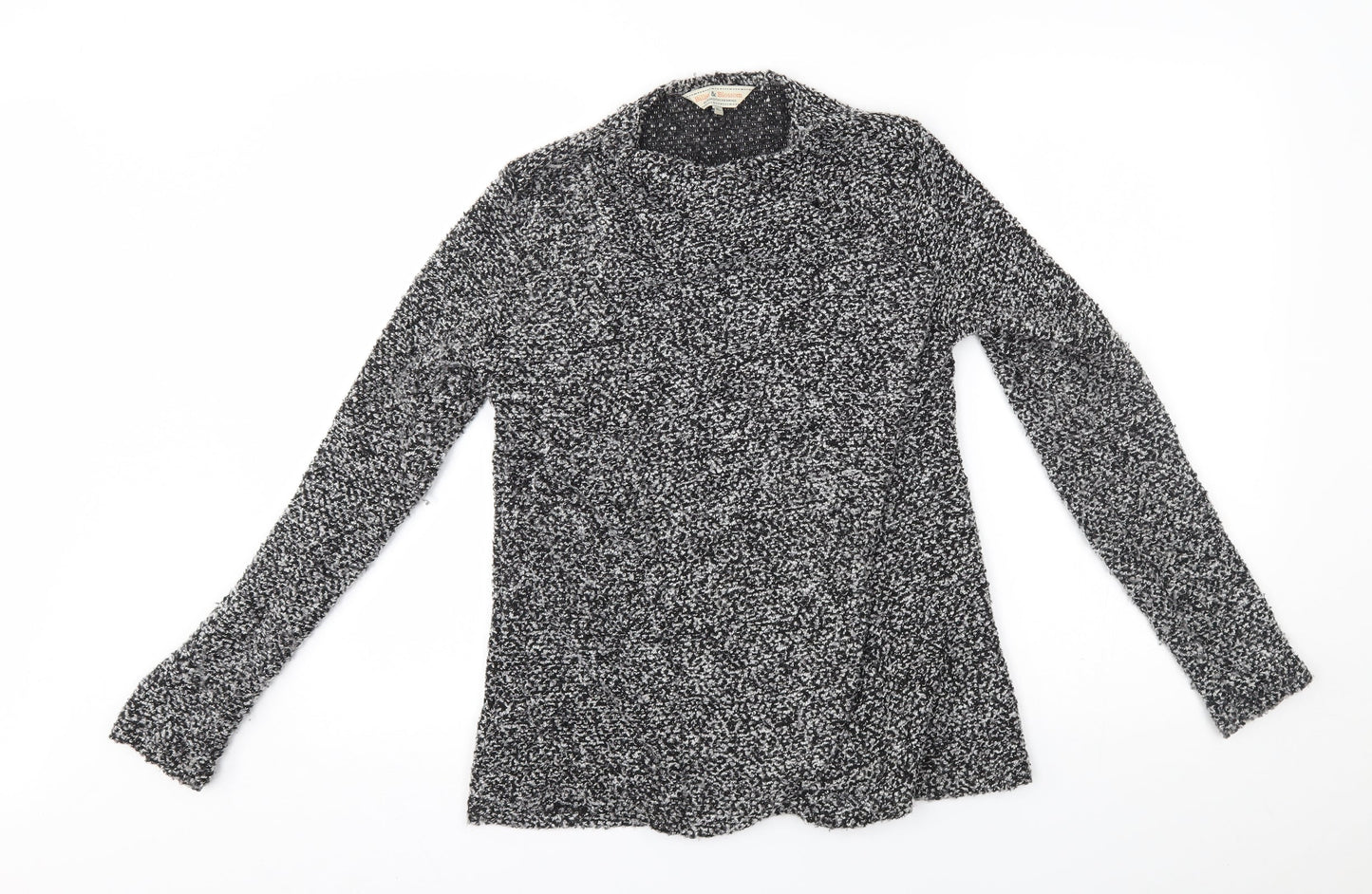 Dorothy Perkins Womens Grey   Wrap Jumper Size 10