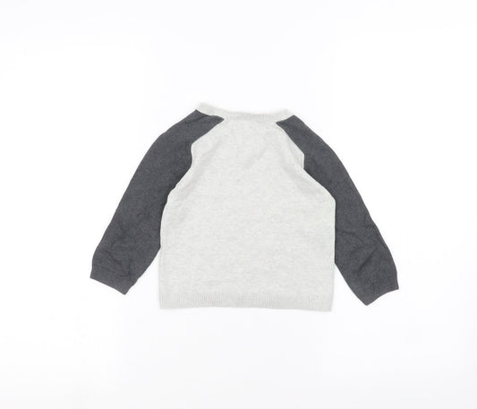 Marks and Spencer Baby White   Pullover Jumper Size 12-18 Months