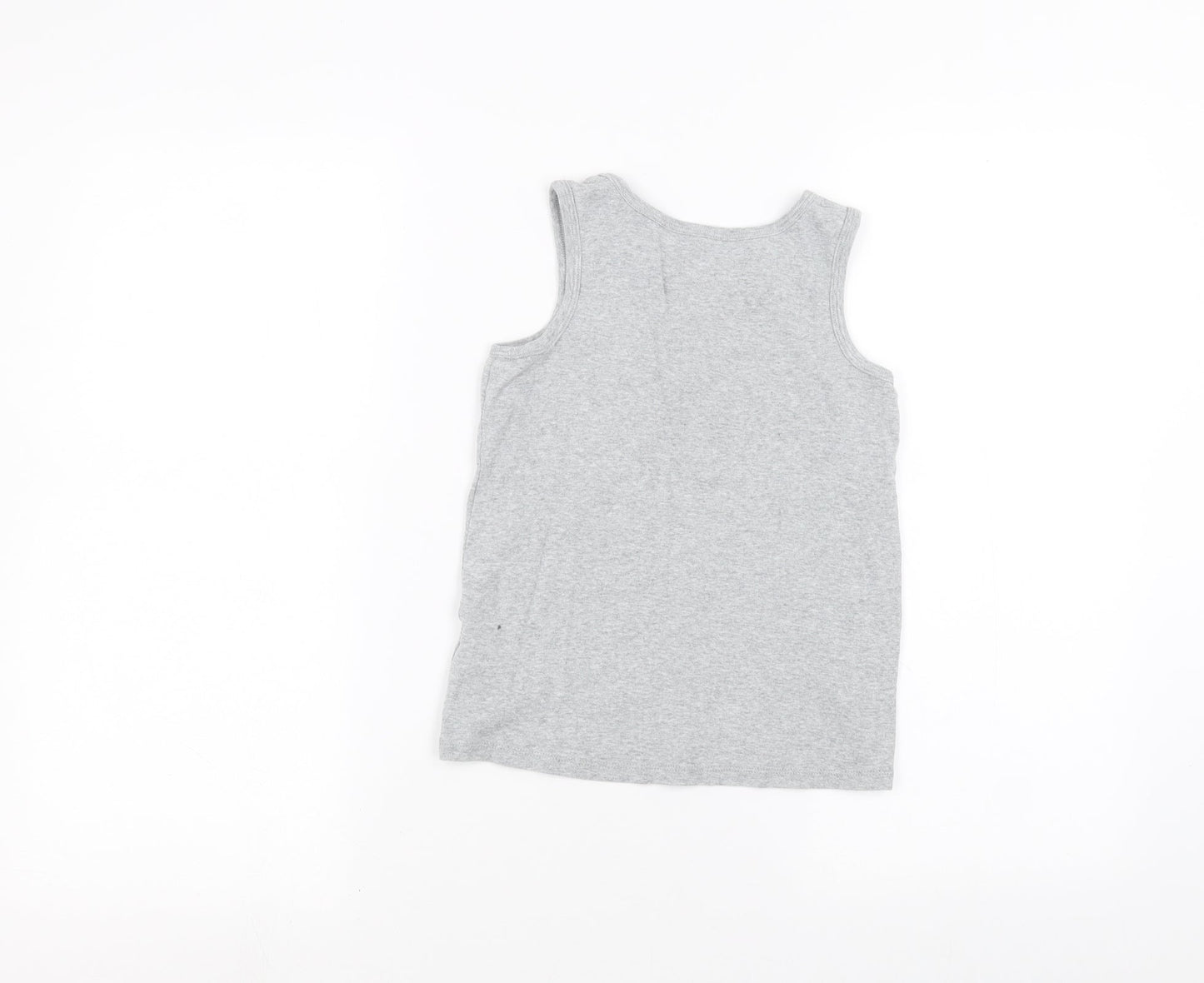 Marks and Spencer Boys Grey   Basic Tank Size 9-10 Years