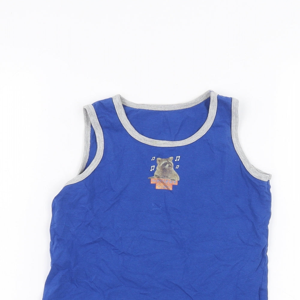 Primark Boys Blue   Basic Tank Size 8-9 Years