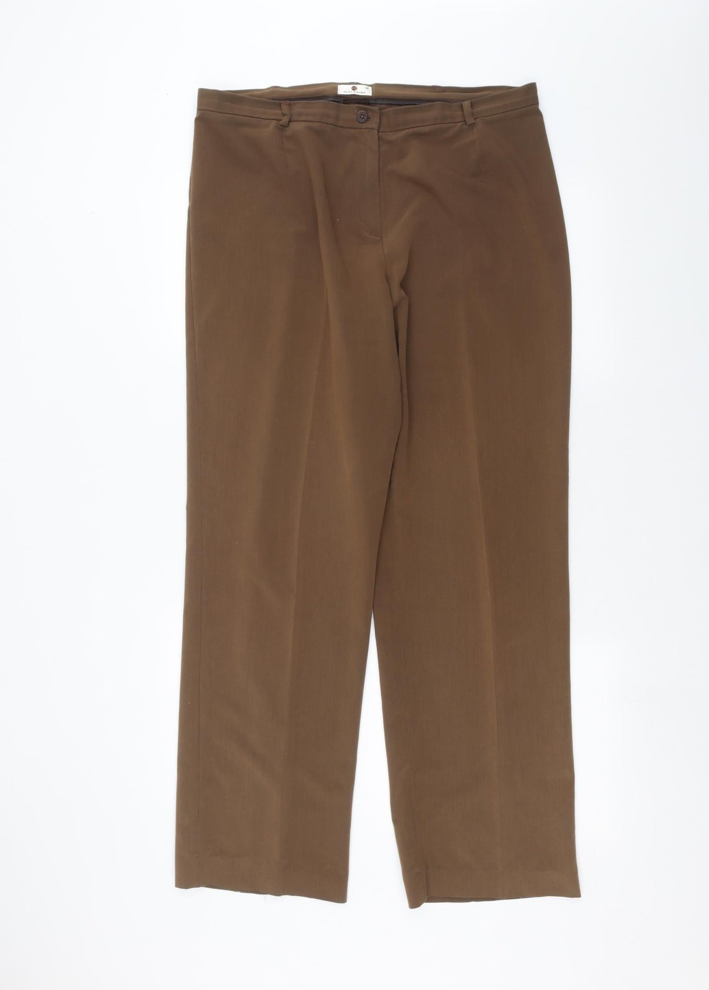 Punt Roma Womens Brown   Trousers  Size 18 L28 in