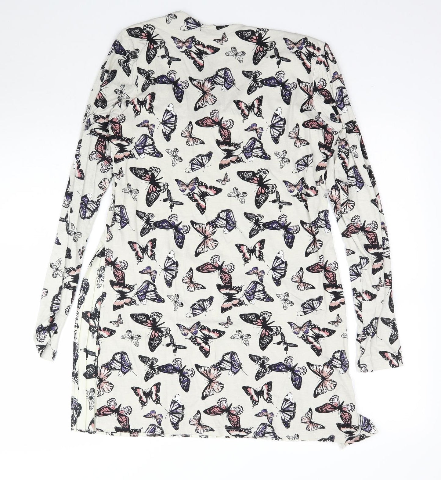 Per Una Womens Grey   Basic Blouse Size 8  - Asymmetric Butterflies