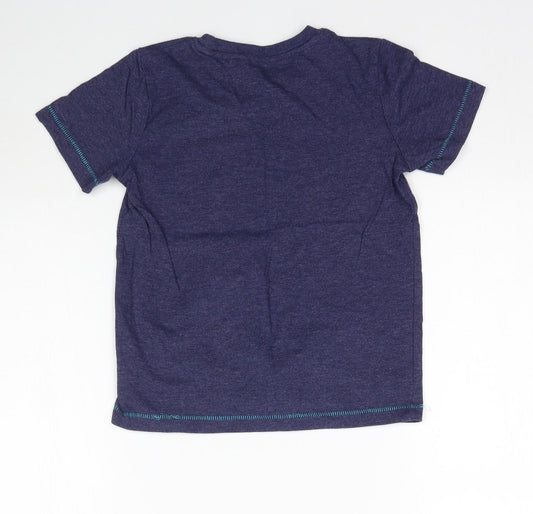 BHS Boys Blue   Basic T-Shirt Size 5-6 Years