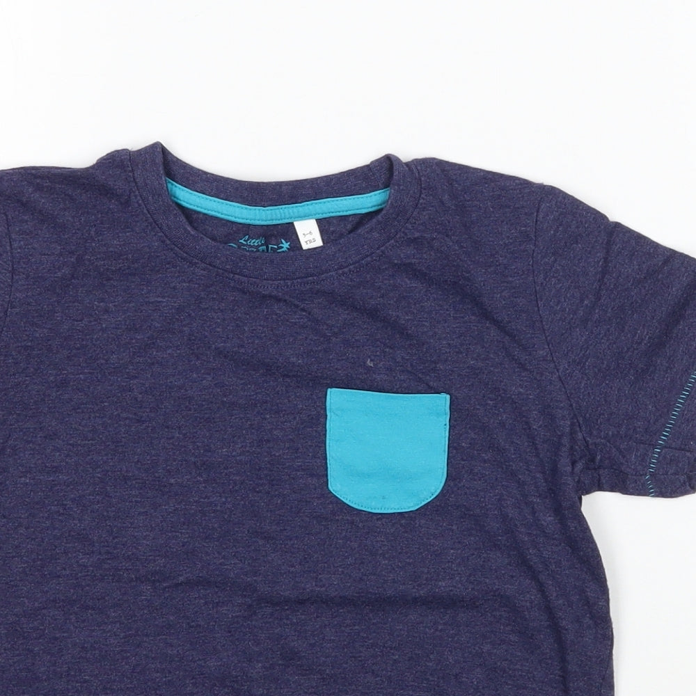 BHS Boys Blue   Basic T-Shirt Size 5-6 Years