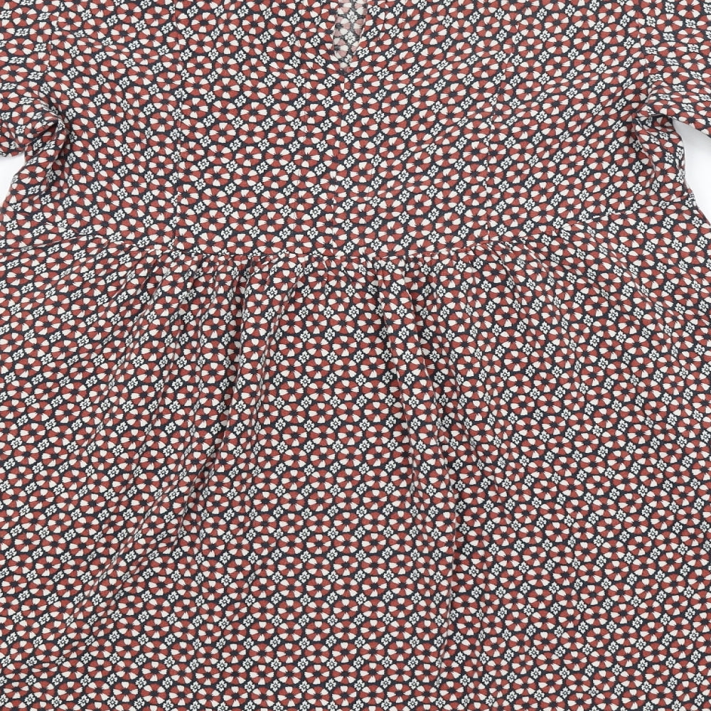 H&M Womens Multicoloured Argyle/Diamond  A-Line  Size 14