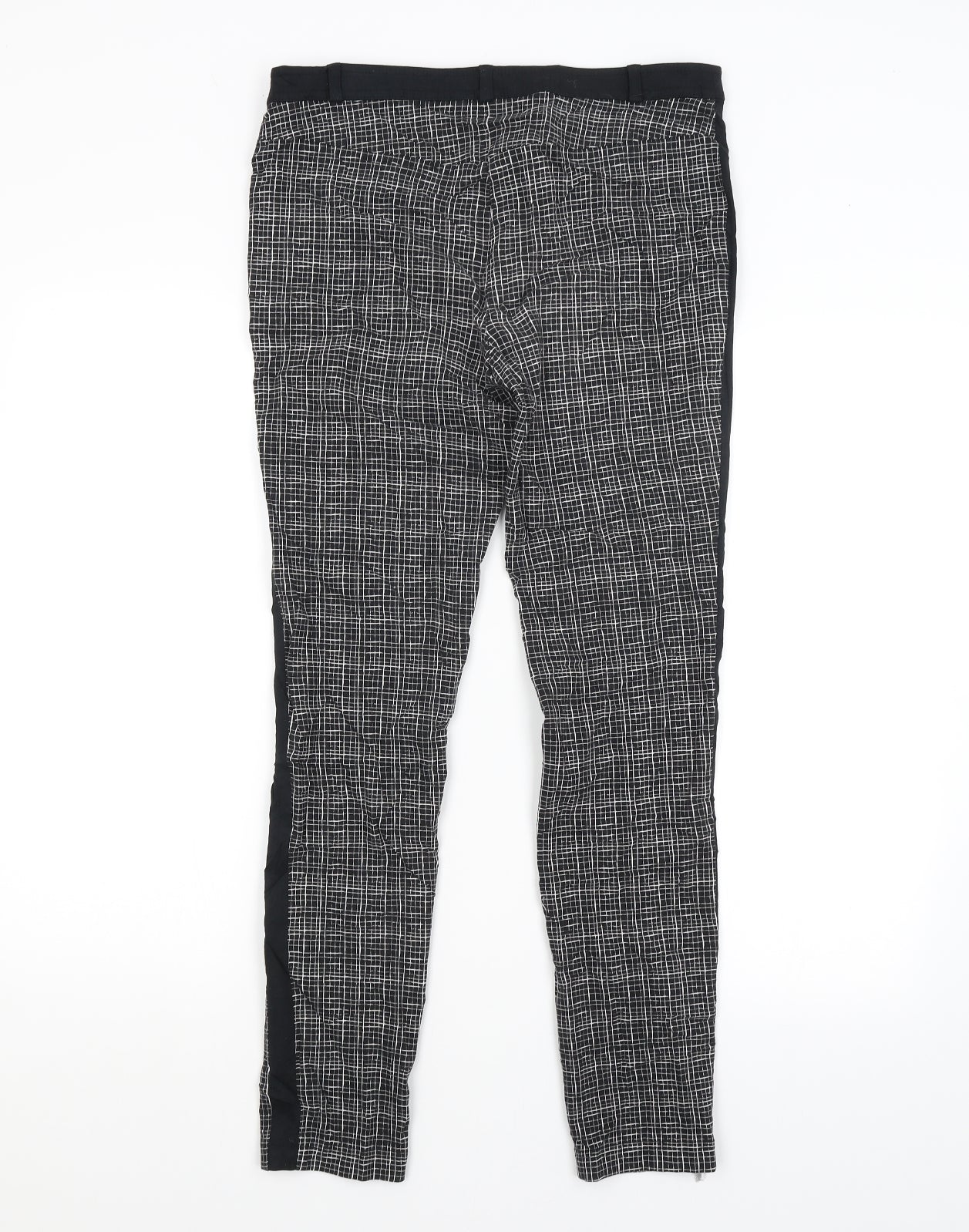 Atmosphere Womens Black Check  Trousers  Size 10 L28 in