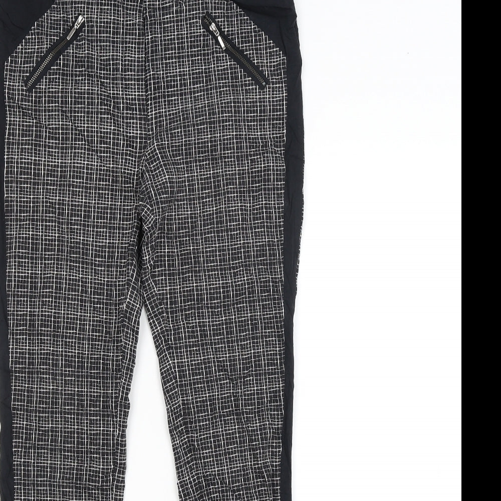 Atmosphere Womens Black Check  Trousers  Size 10 L28 in