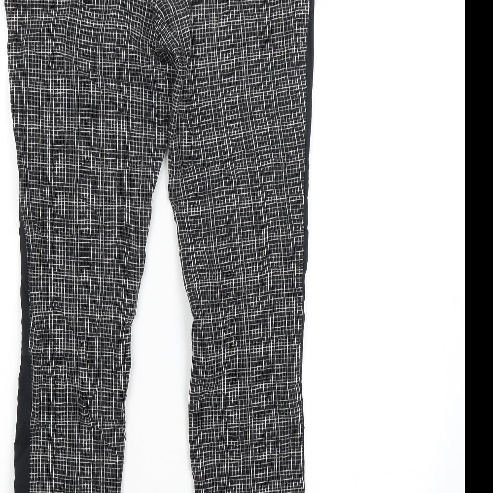 Atmosphere Womens Black Check  Trousers  Size 10 L28 in