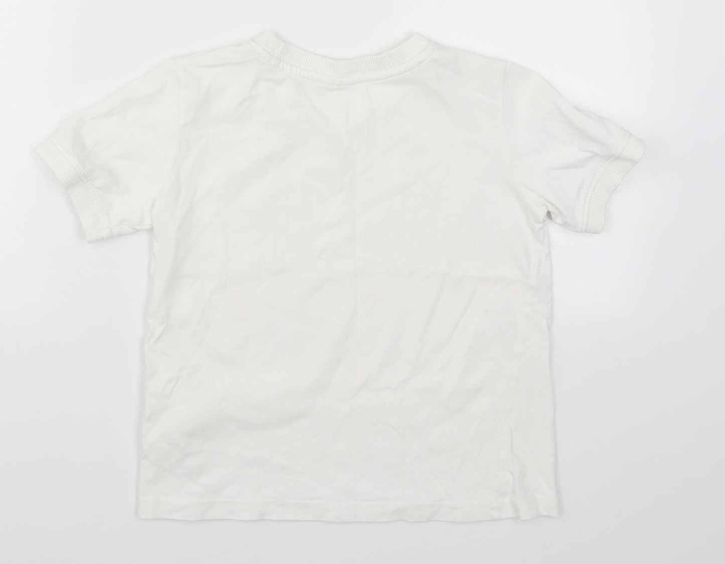 Zara Boys White   Basic T-Shirt Size 9 Years