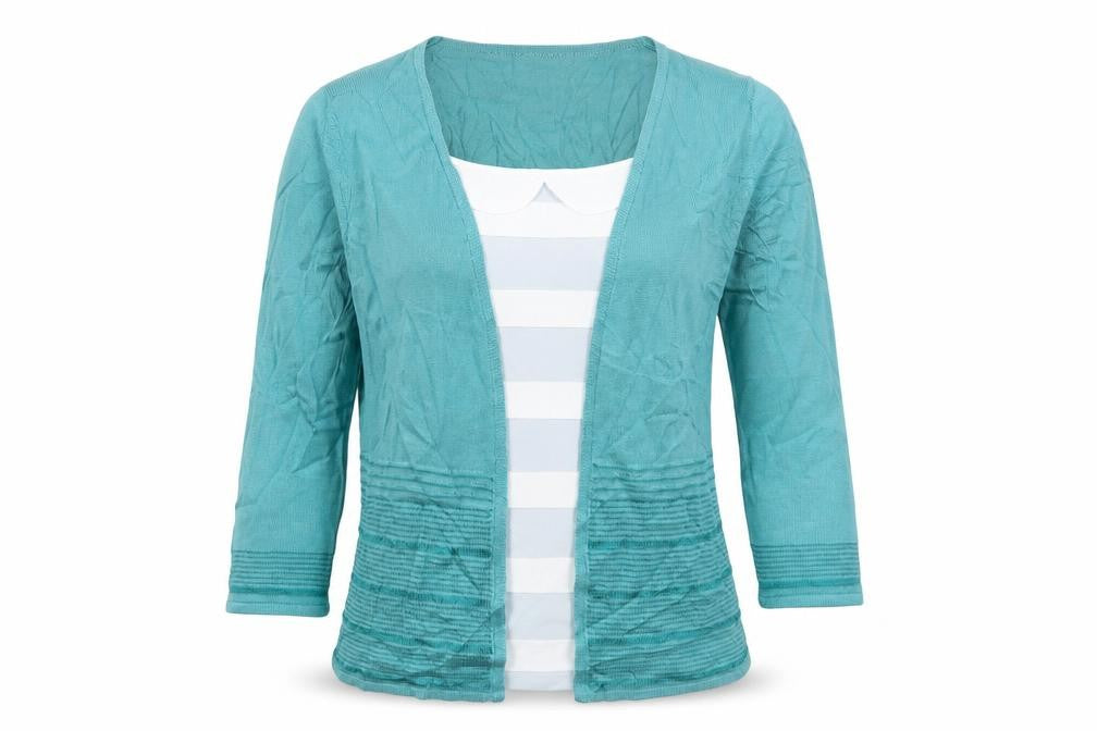 Per Una Womens Blue Striped Knit Pullover Jumper Size 10