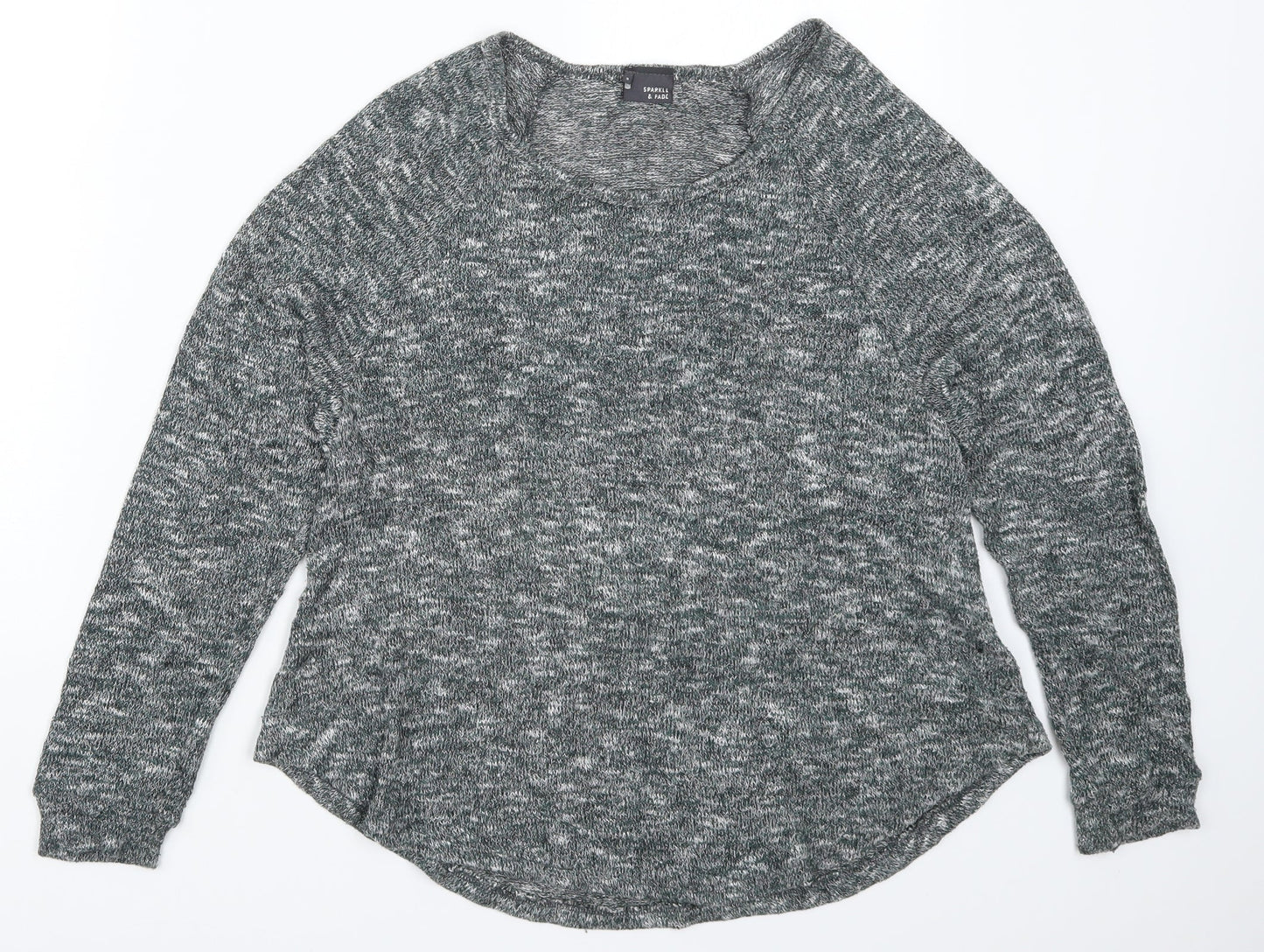Sparkle & Fade Womens Green  Knit Pullover Jumper Size S