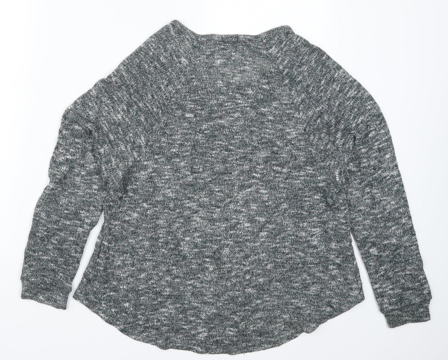 Sparkle & Fade Womens Green  Knit Pullover Jumper Size S