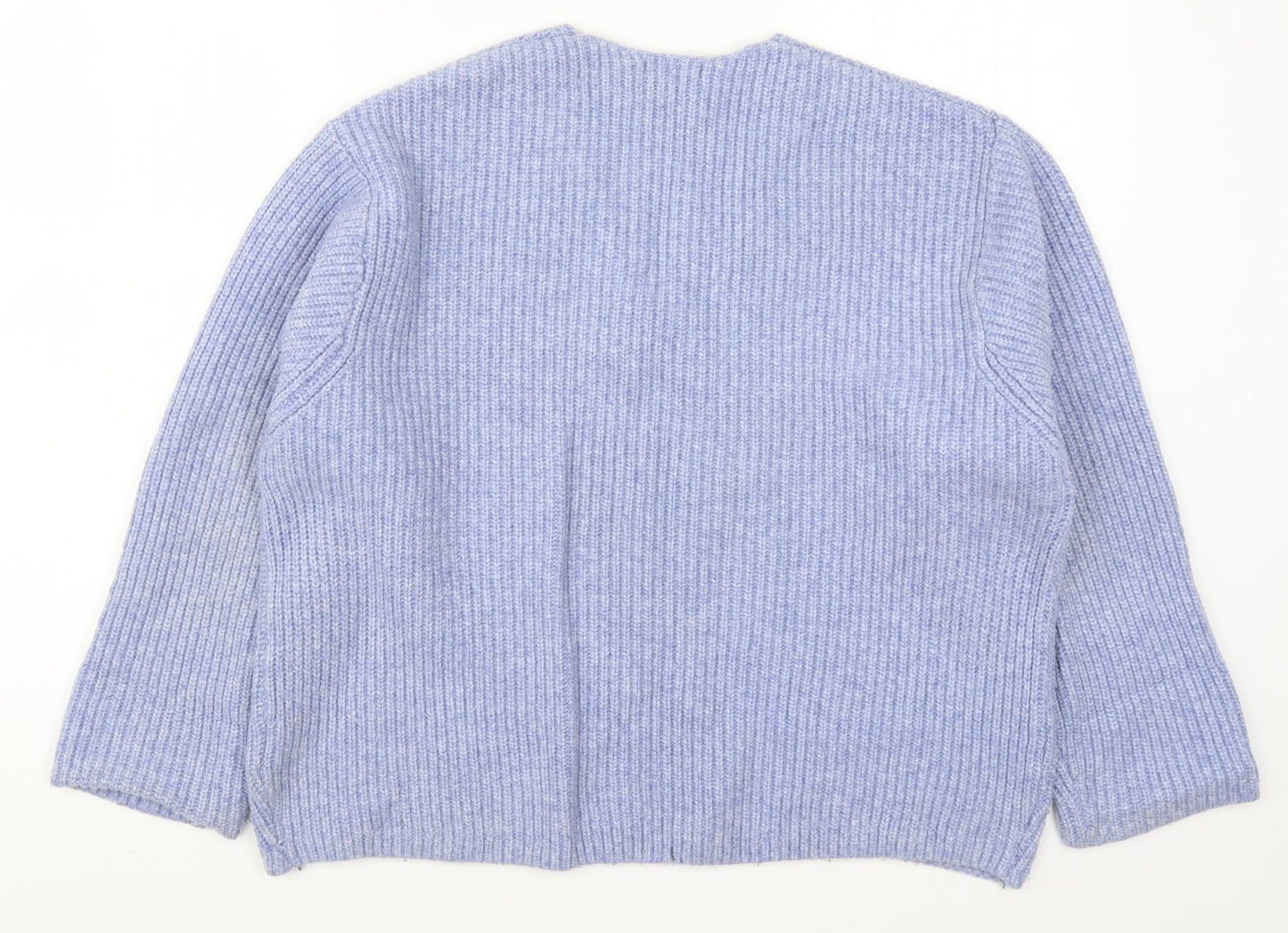 H&M Womens Blue  Knit Pullover Jumper Size S