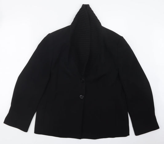 CAVITA Womens Black   Jacket  Size 18