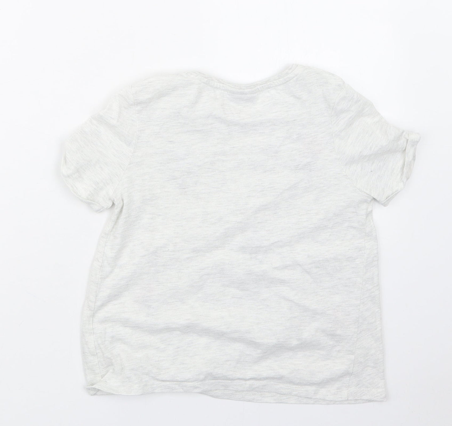 Matalan Girls Grey   Basic T-Shirt Size 9 Years