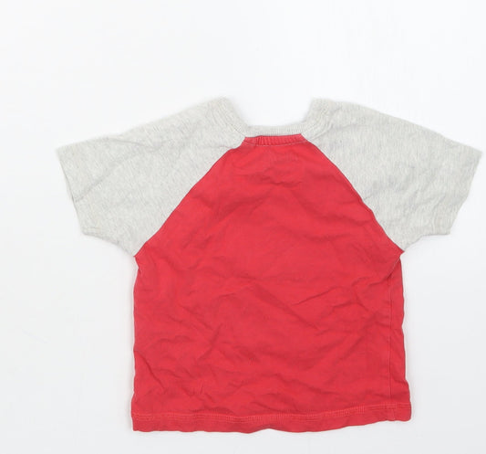 NEXT Boys Red Geometric  Babydoll Pyjama Top Size 12-18 Months