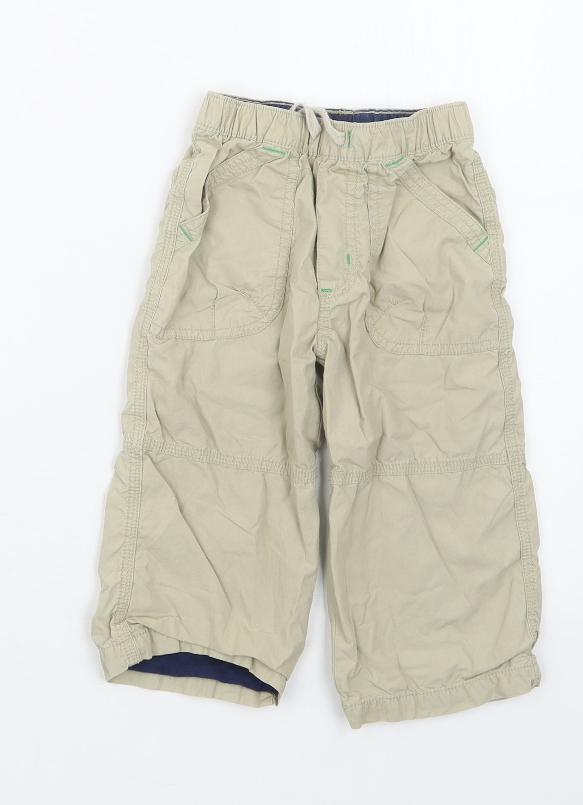 TU Boys Beige   Cargo Trousers Size 12-18 Months