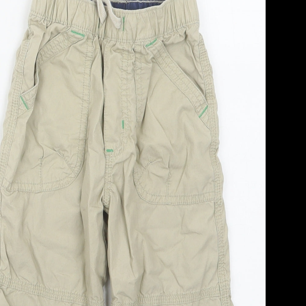 TU Boys Beige   Cargo Trousers Size 12-18 Months