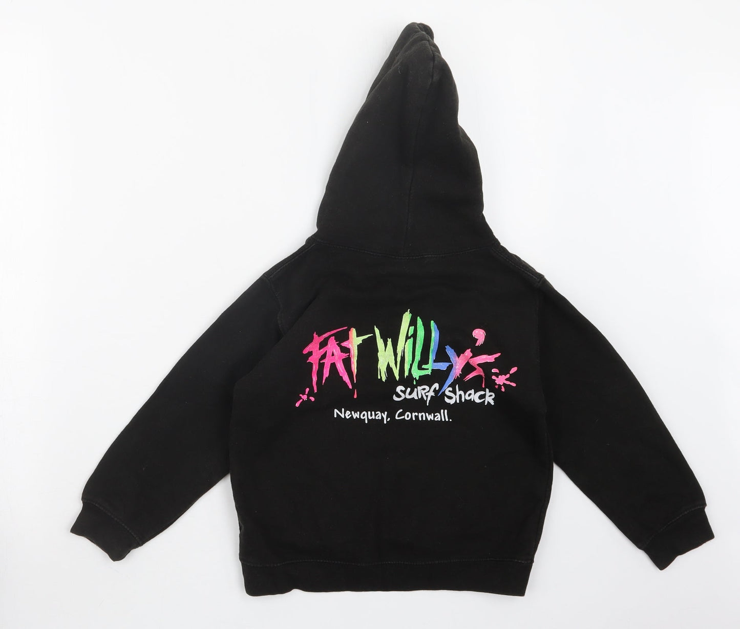 Awdis Girls Black   Pullover Hoodie Size 5-6 Years