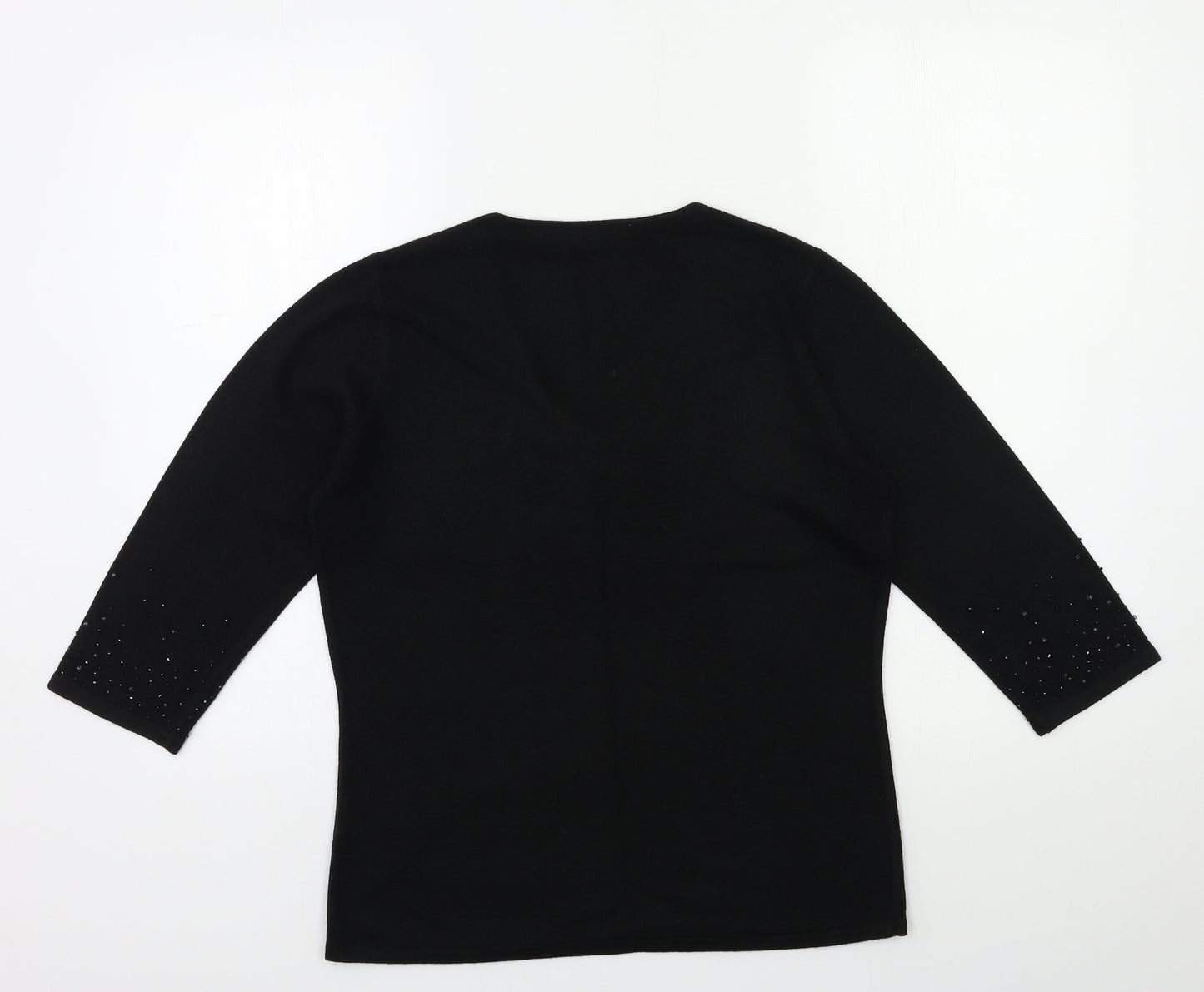 BHS Womens Black  Knit Pullover Jumper Size 12