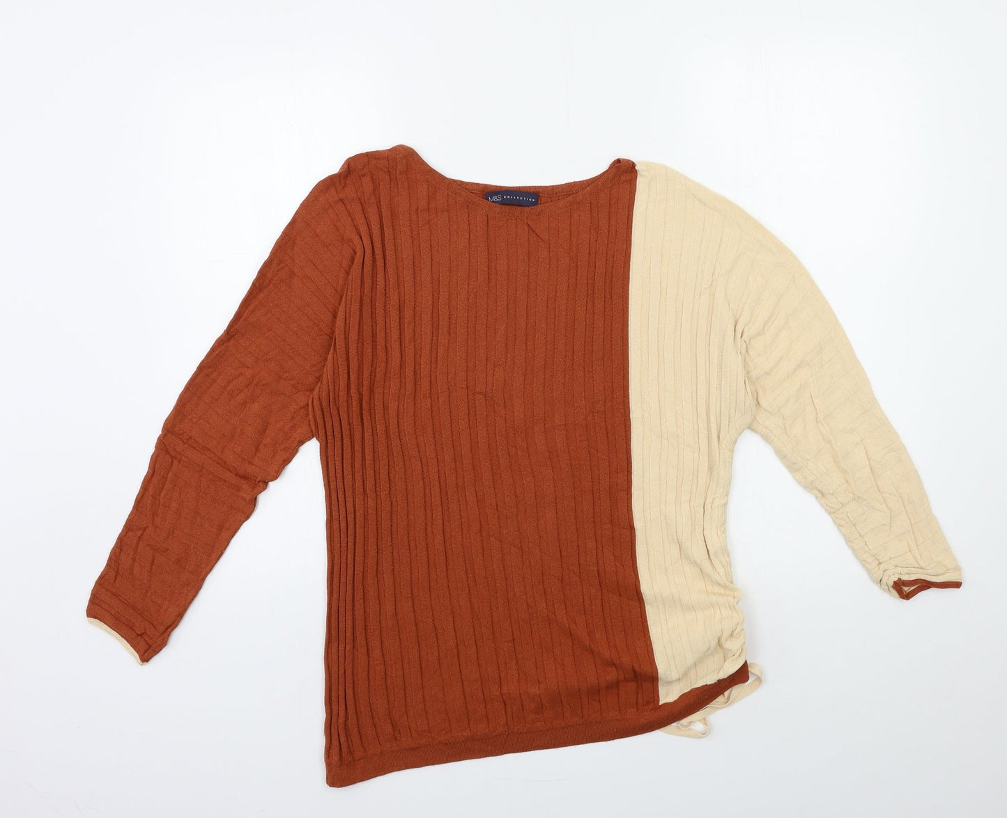 Marks and Spencer Womens Brown  Knit Pullover Jumper Size M