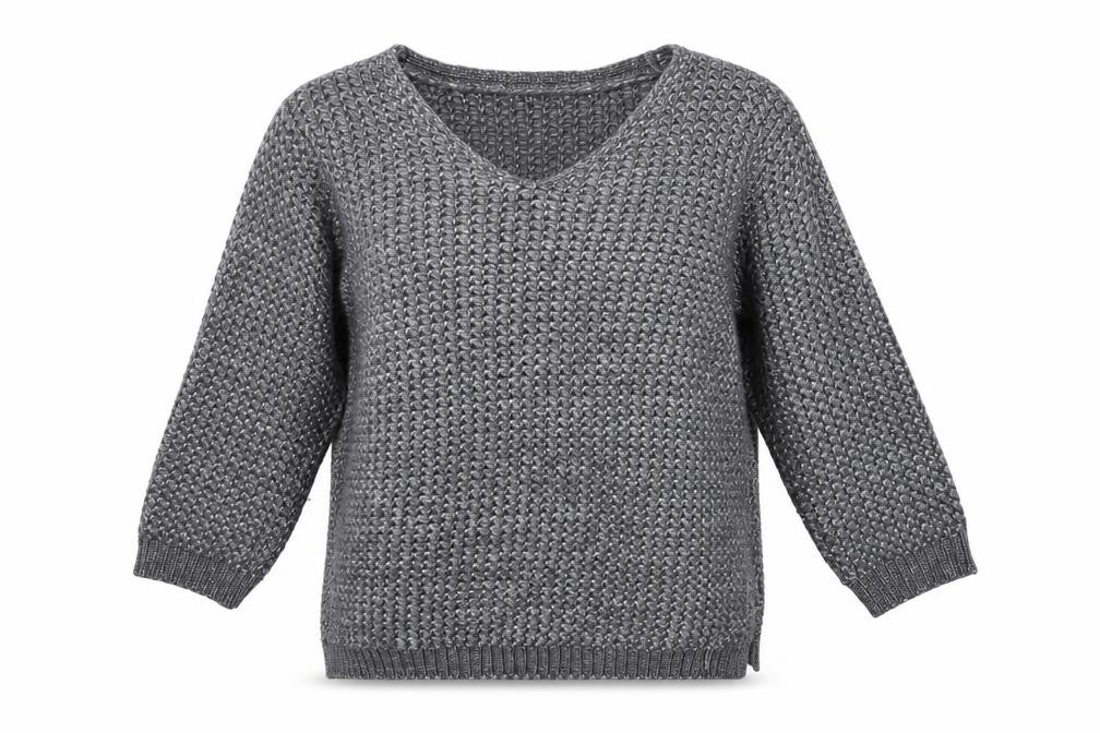 George Womens Grey  Knit Pullover Jumper Size M
