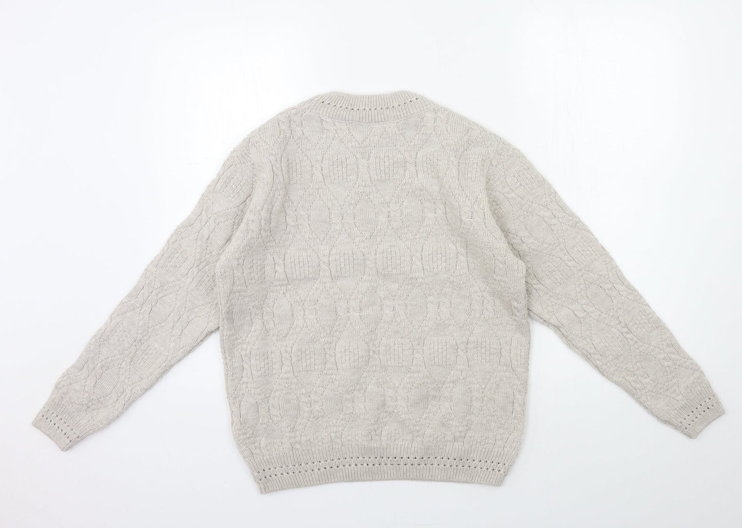 Beaumonde Womens Grey  Knit Pullover Jumper Size 14