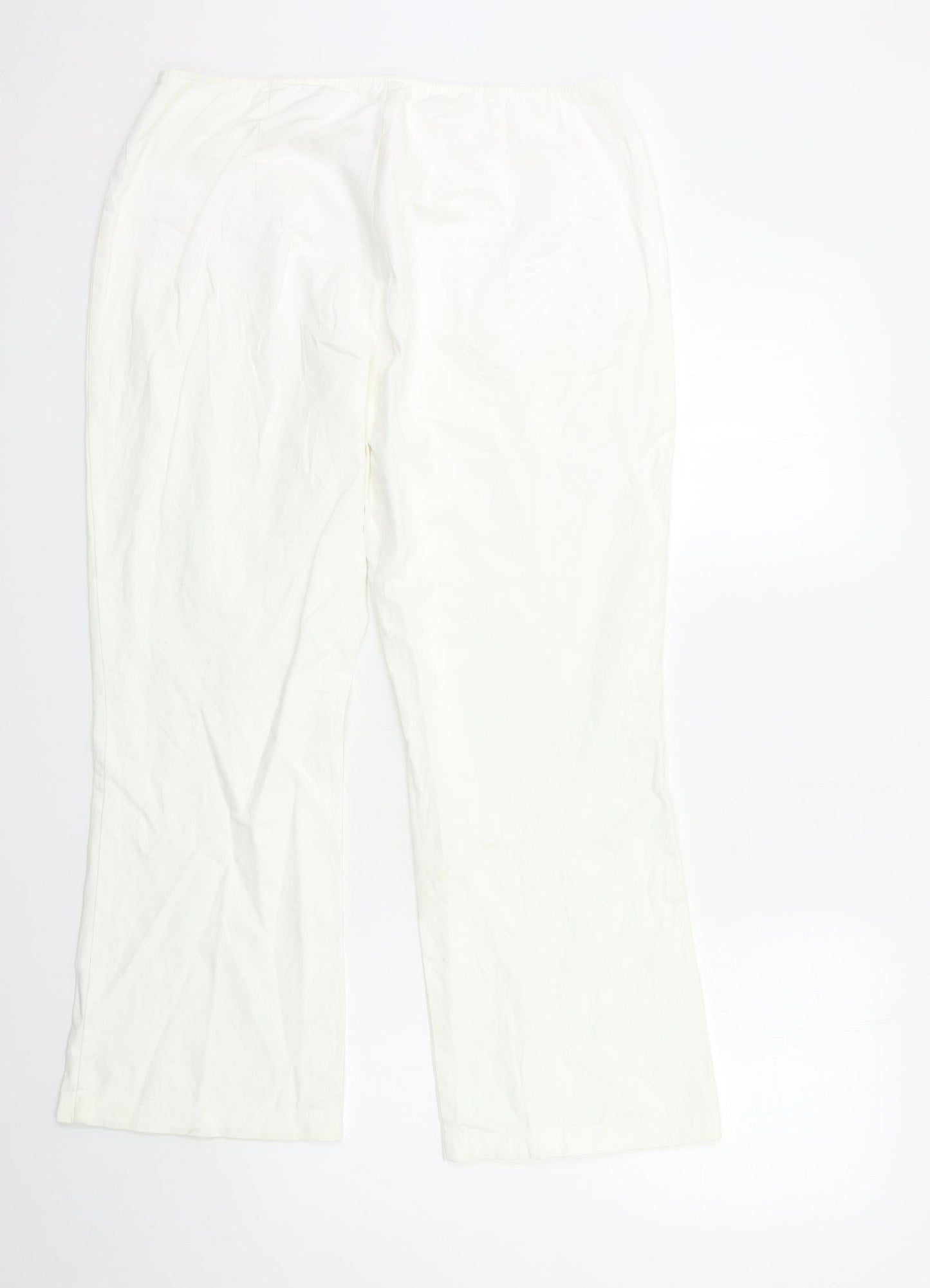 Preworn Womens White   Trousers  Size 32 in L26 in