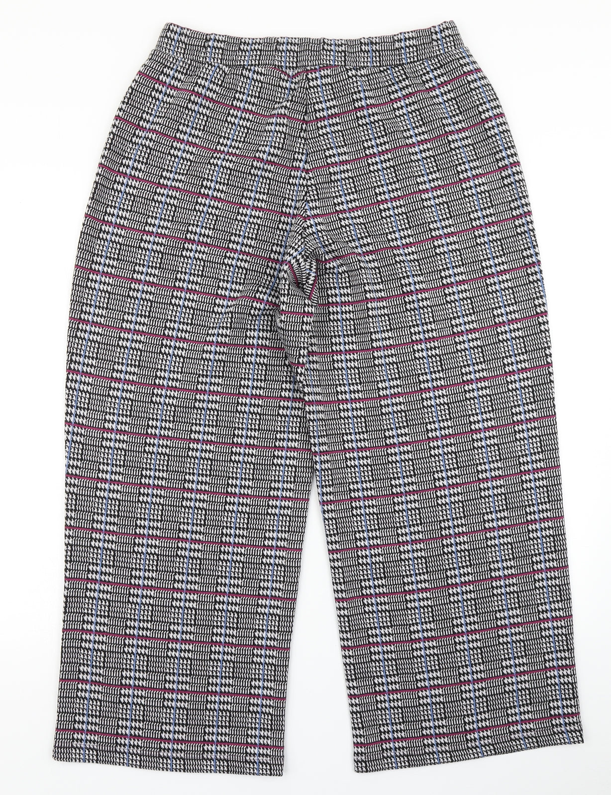 Aniston Womens Black Houndstooth  Trousers  Size 16 L24 in