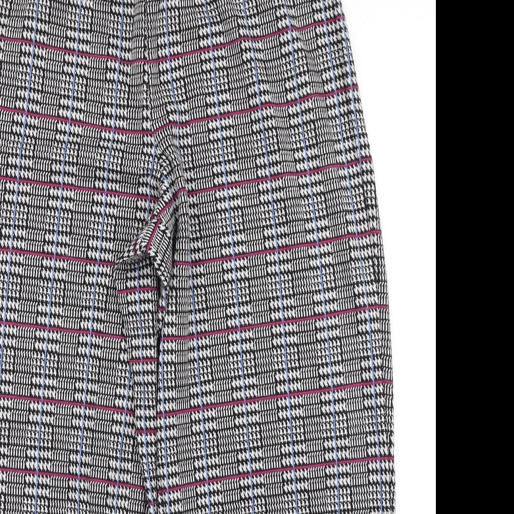 Aniston Womens Black Houndstooth  Trousers  Size 16 L24 in