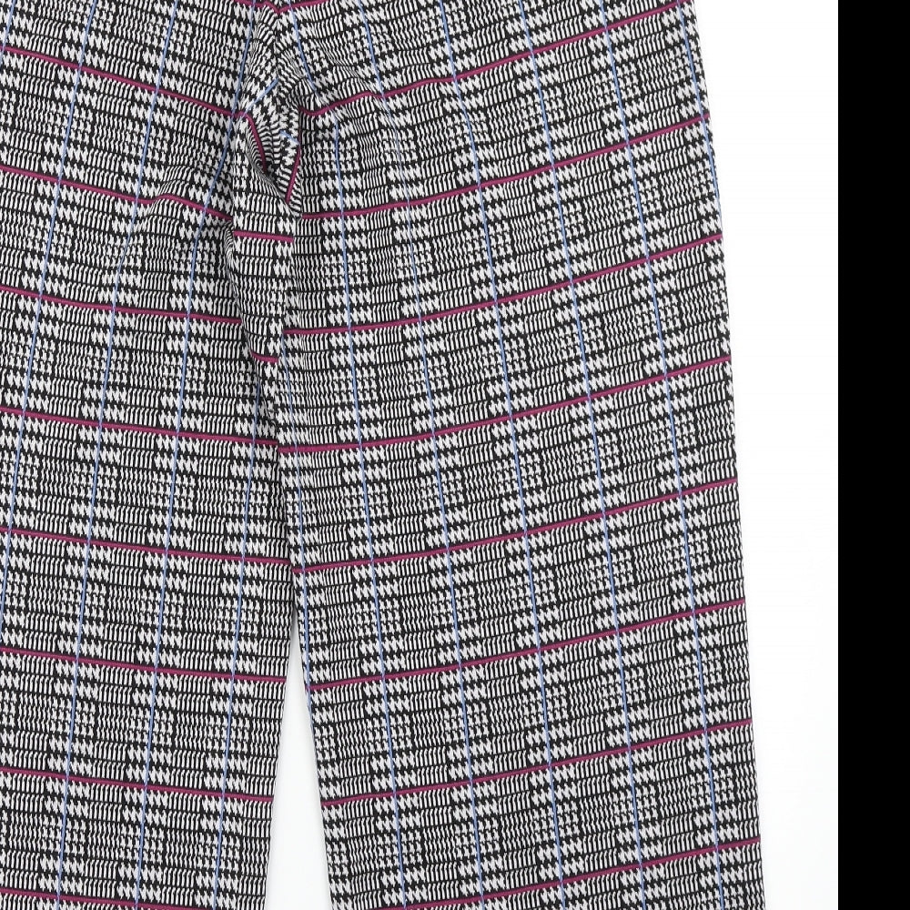 Aniston Womens Black Houndstooth  Trousers  Size 16 L24 in