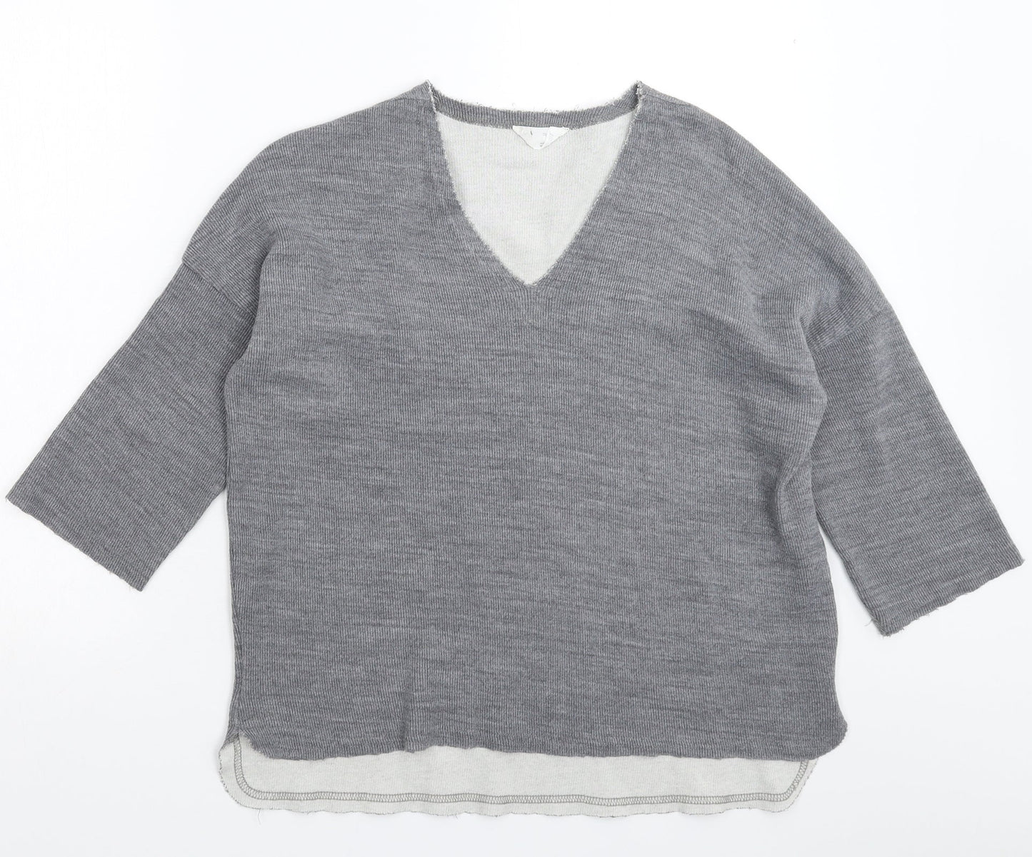 Zara Womens Grey  Knit Pullover Jumper Size M