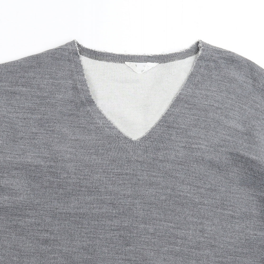Zara Womens Grey  Knit Pullover Jumper Size M