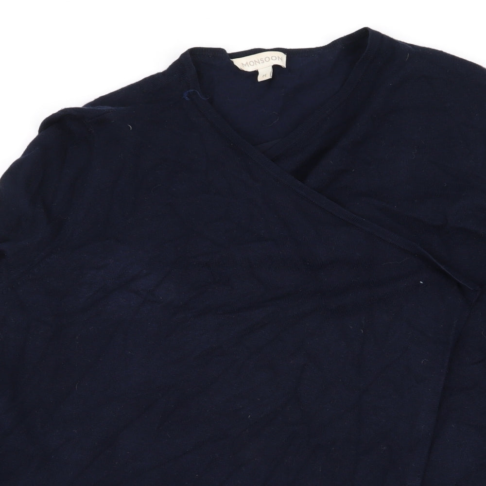 Monsoon Womens Blue   Cardigan Jumper Size M