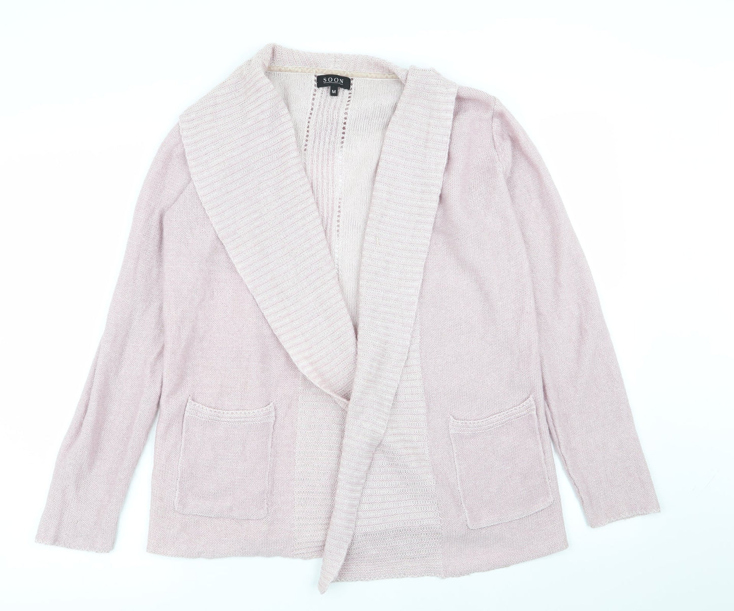 Soon Womens Pink   Cardigan Jumper Size M