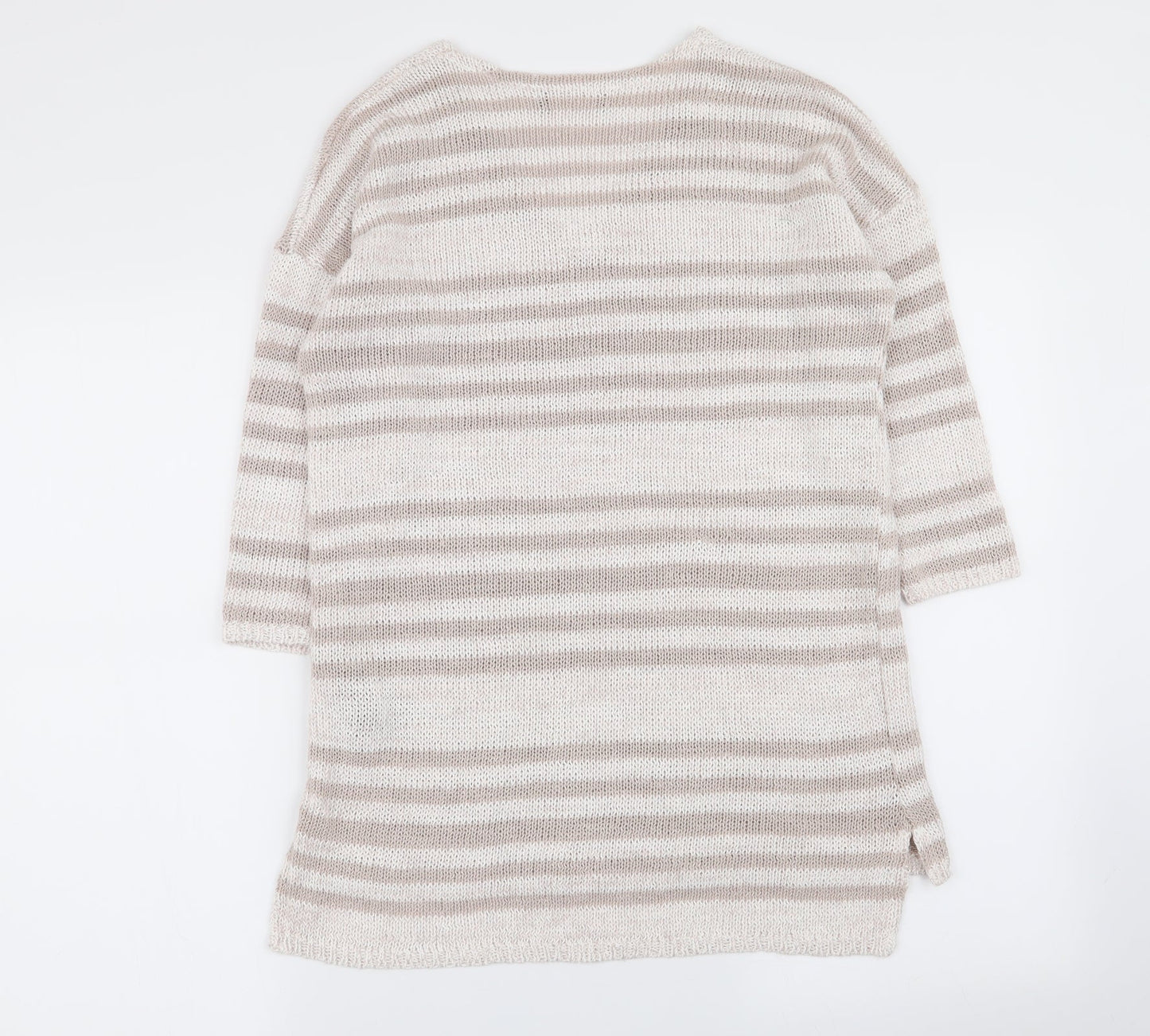 M&S Womens Multicoloured Striped  Pullover Jumper Size 10