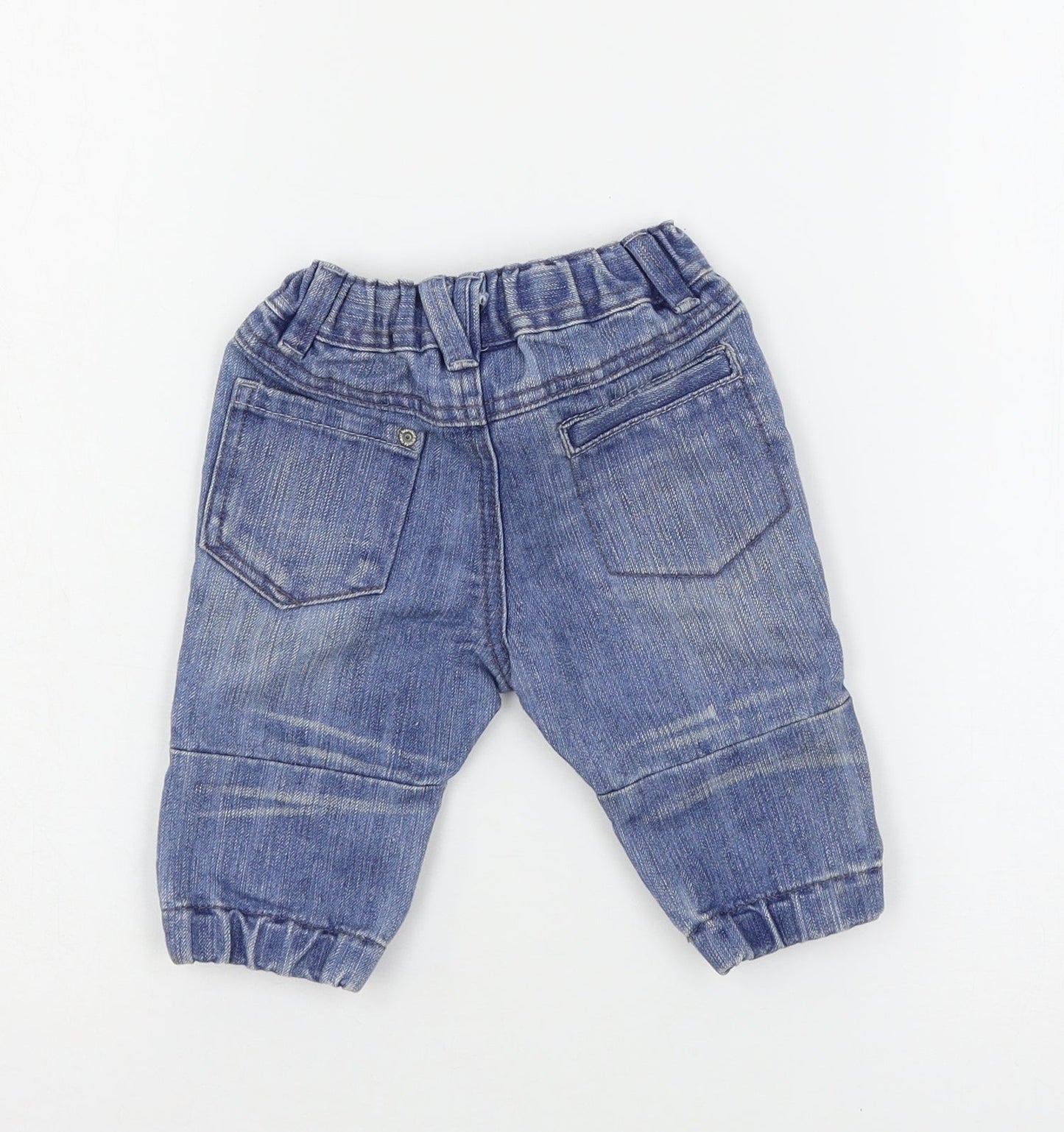 NEXT Boys Blue  Denim Cargo Jeans Size 3-6 Months