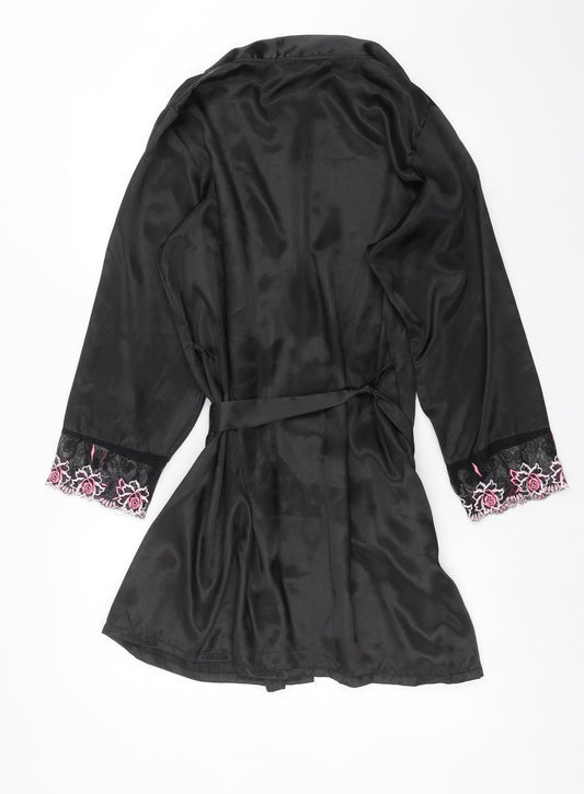 Secret Possesions Womens Black    Robe Size 8